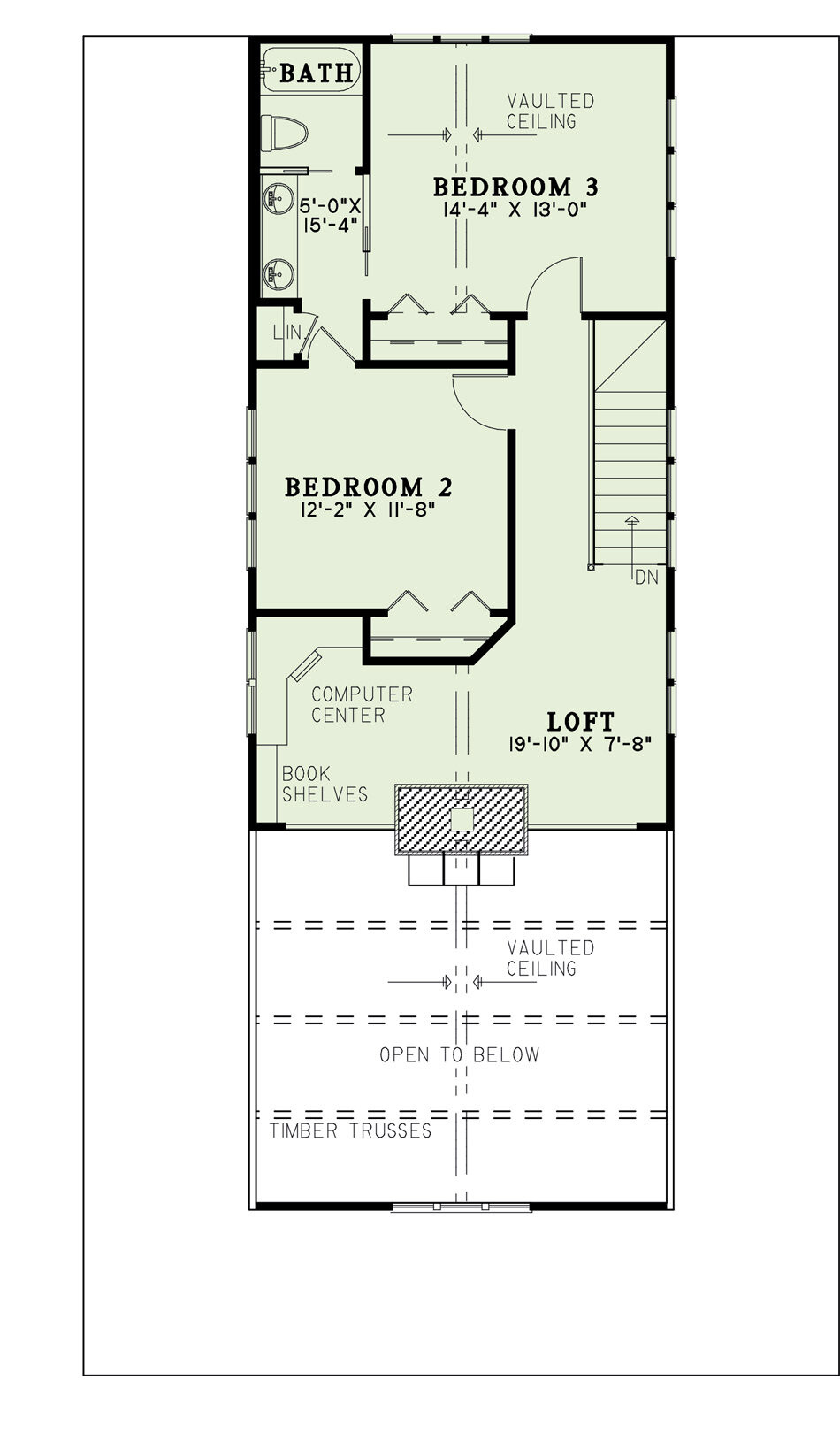 Secondary Image - Mountain Rustic House Plan - River Falls 24176 - 2nd Floor Plan