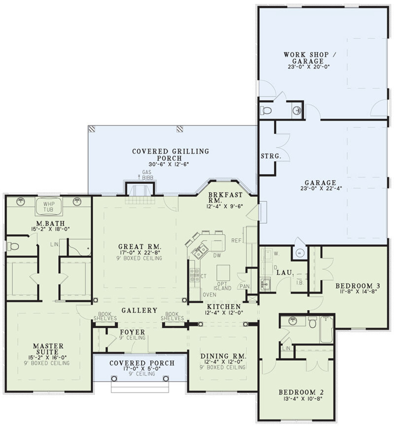 Classic House Plan - Cherry Street 15001 - 1st Floor Plan