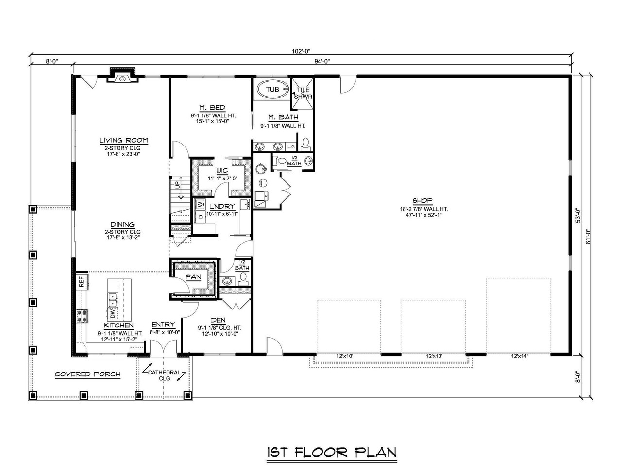 Country House Plan - 89398 - 1st Floor Plan