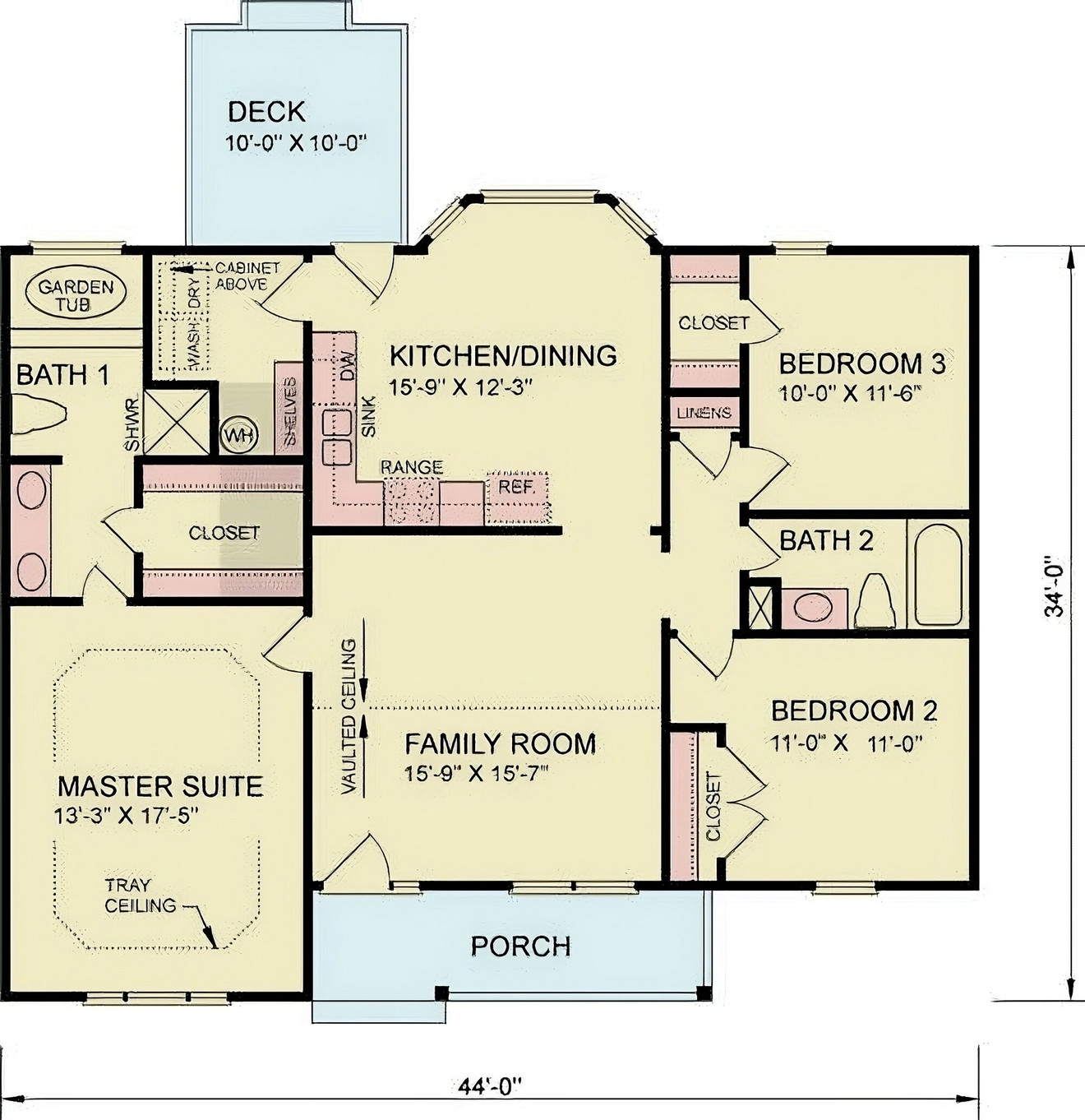 Craftsman House Plan - Jazz 2 92456 - 1st Floor Plan