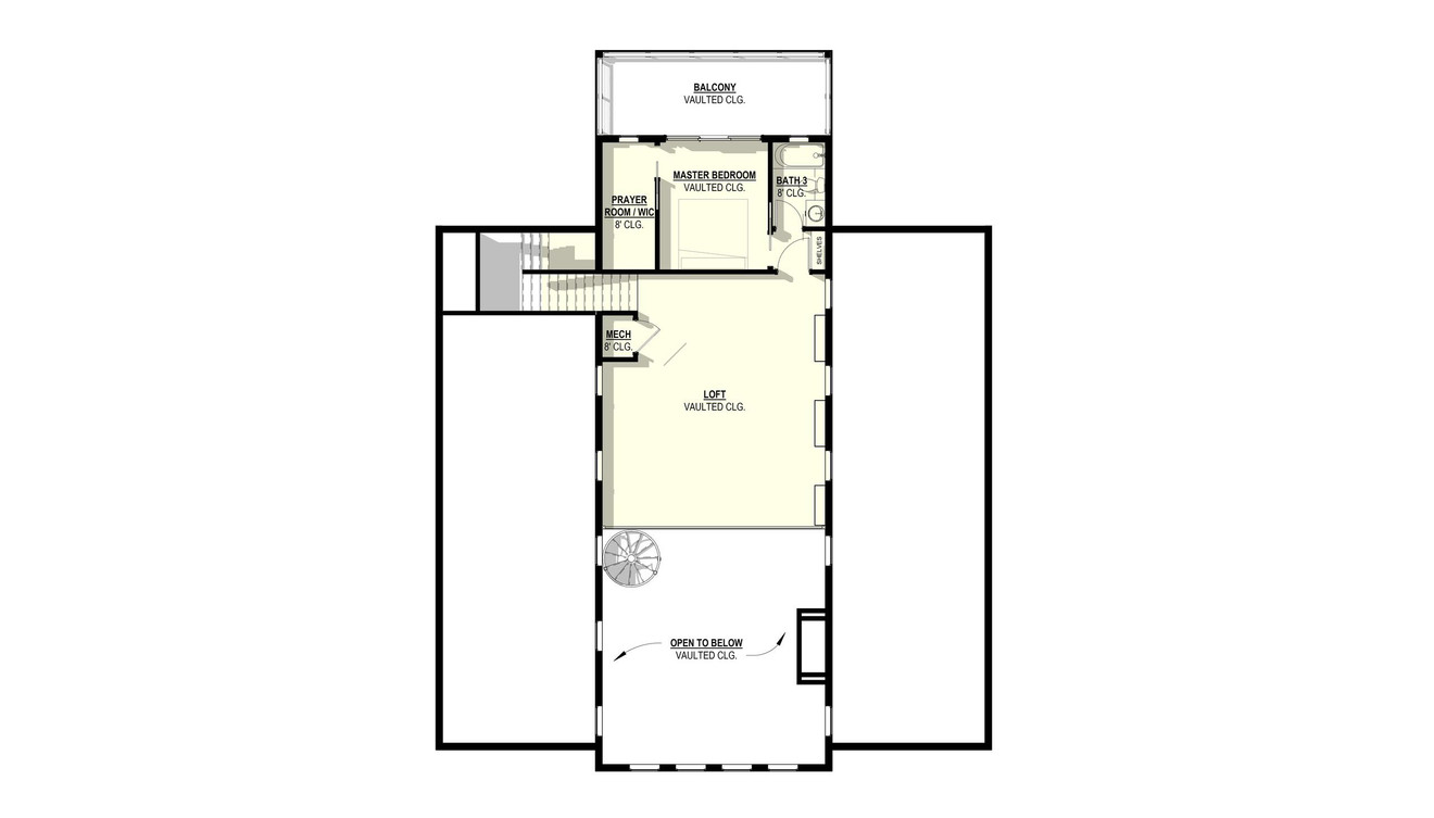 Secondary Image - Country House Plan - Gladiolus 46034 - 2nd Floor Plan