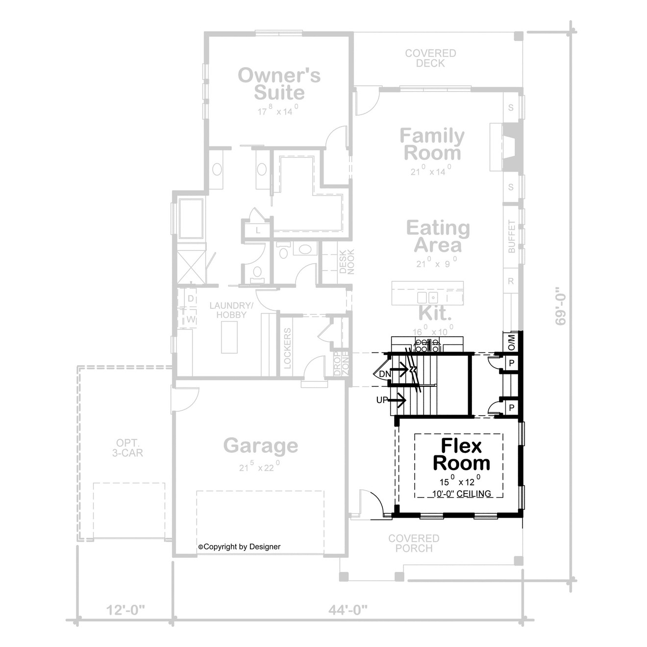 Craftsman House Plan - Maisy Creek 27409 - Optional Floor Plan