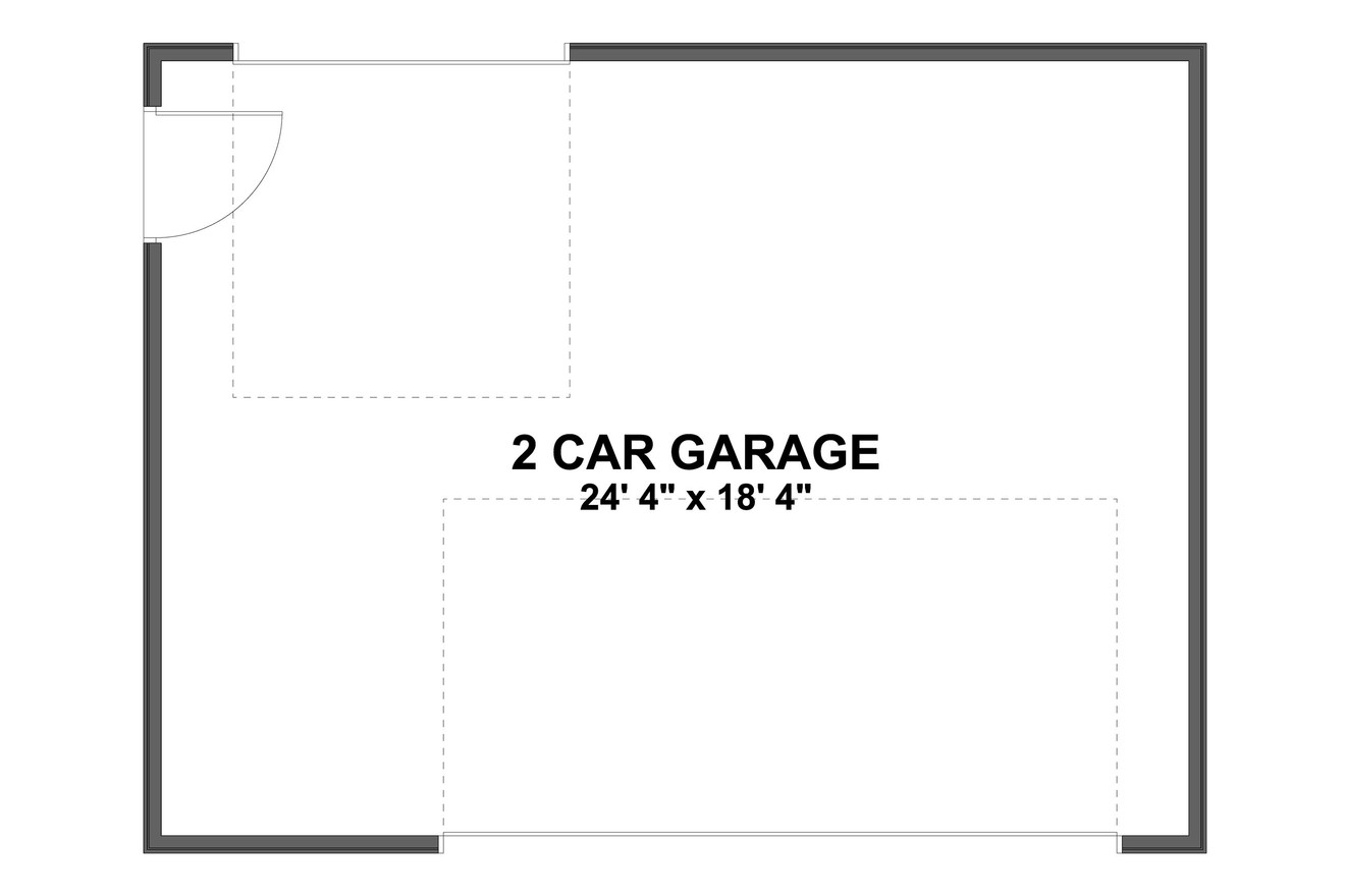 Traditional House Plan - LaMaye Garage 98617 - 1st Floor Plan