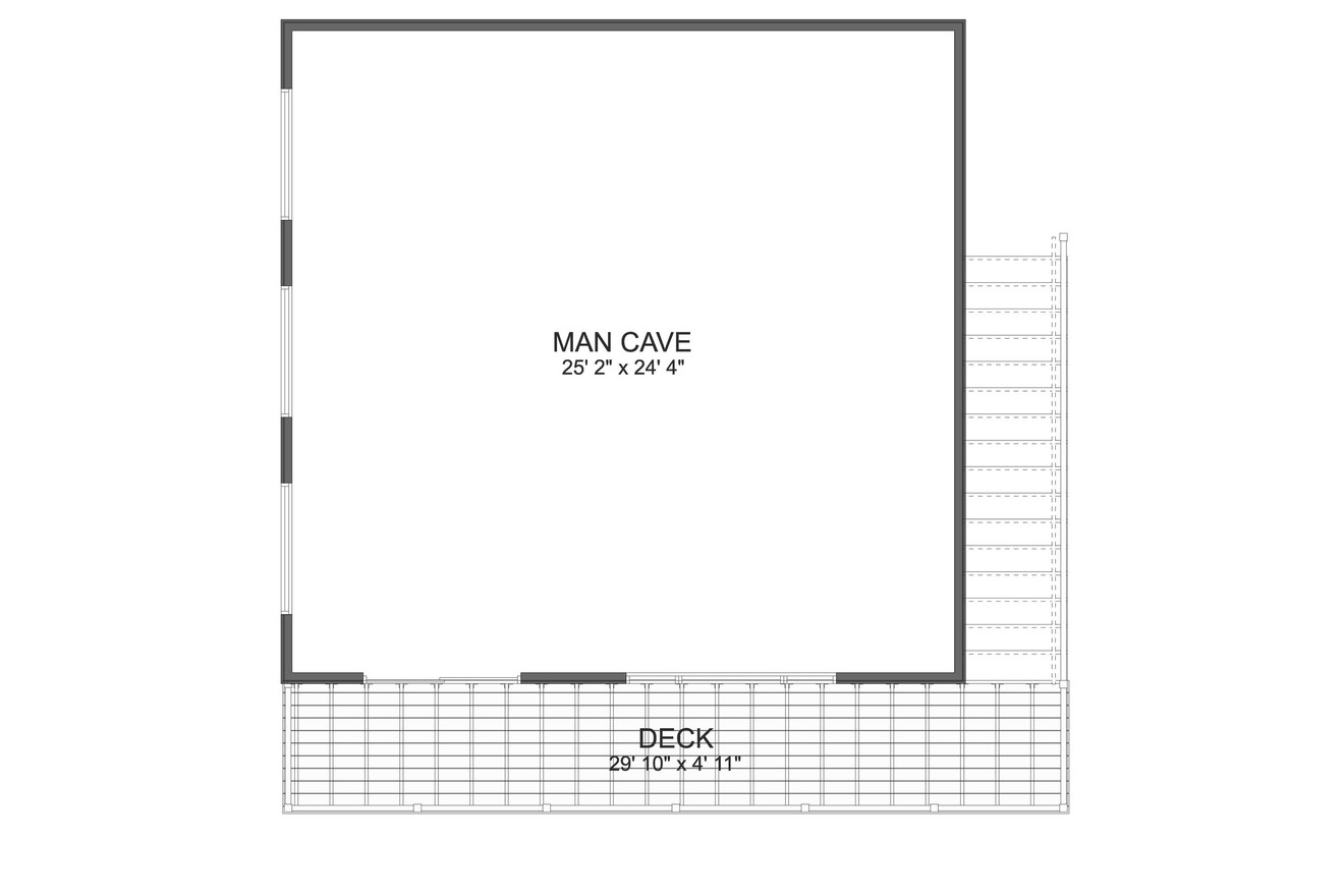Secondary Image - Contemporary House Plan - Keeler Garage 52919 - 2nd Floor Plan