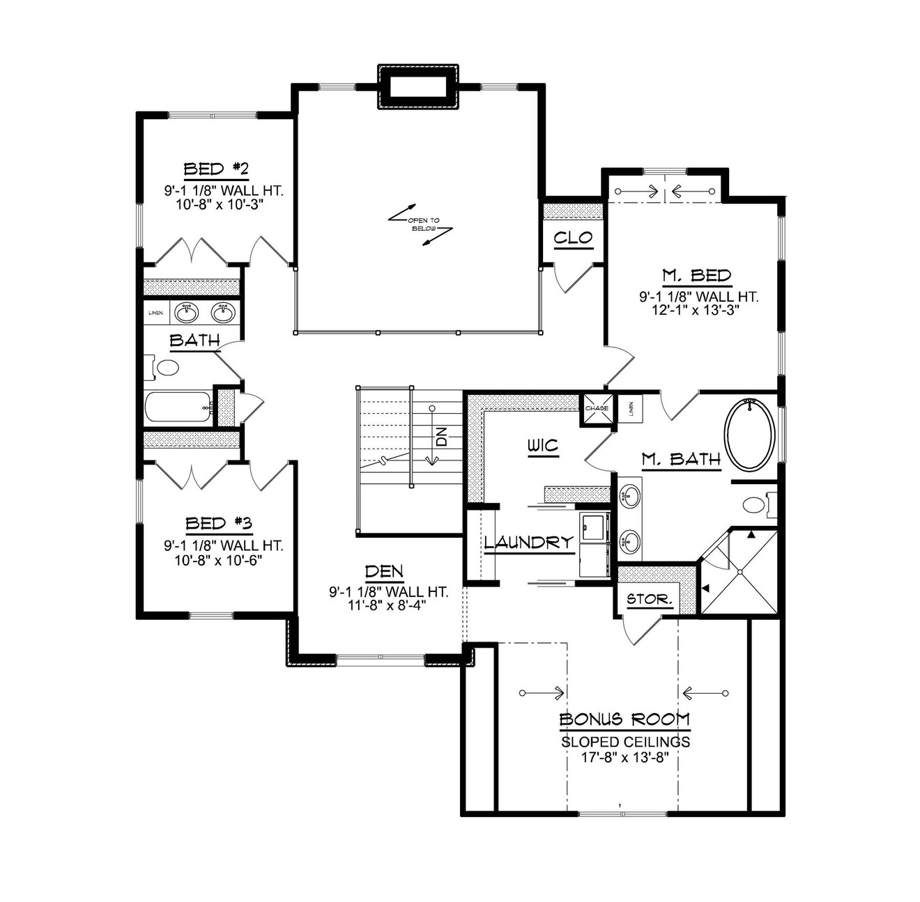 Secondary Image - Country House Plan - 71431 - 2nd Floor Plan