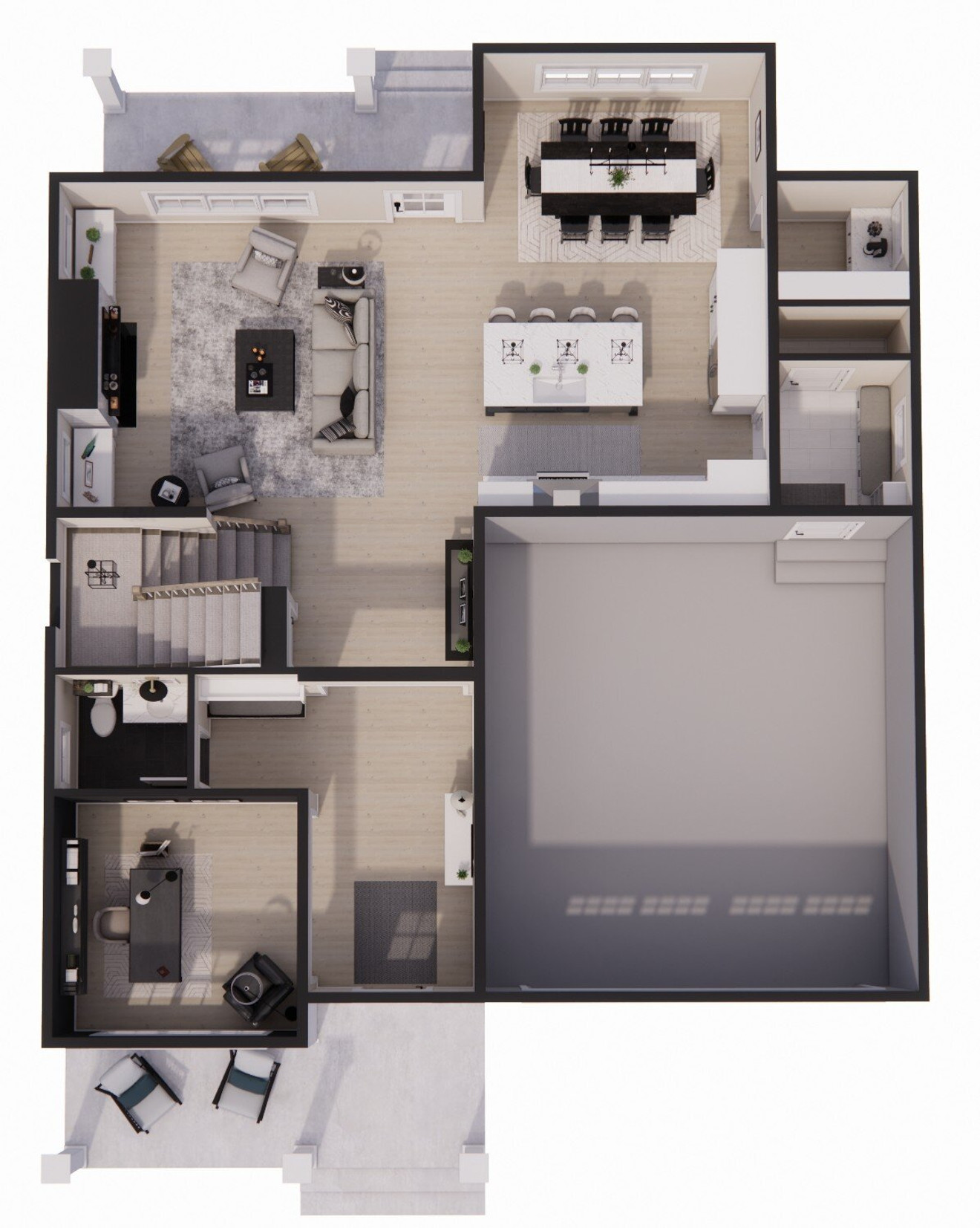 Bungalow House Plan - Red Cedar 76627 - 1st Floor Plan