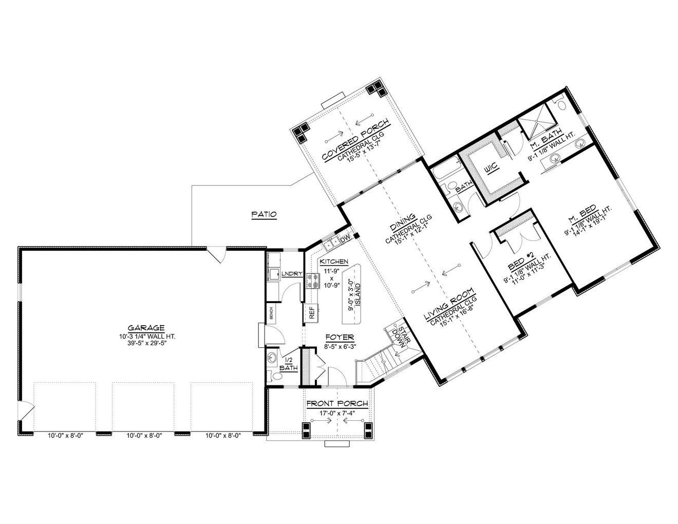 Ranch House Plan - 51679 - Optional Floor Plan