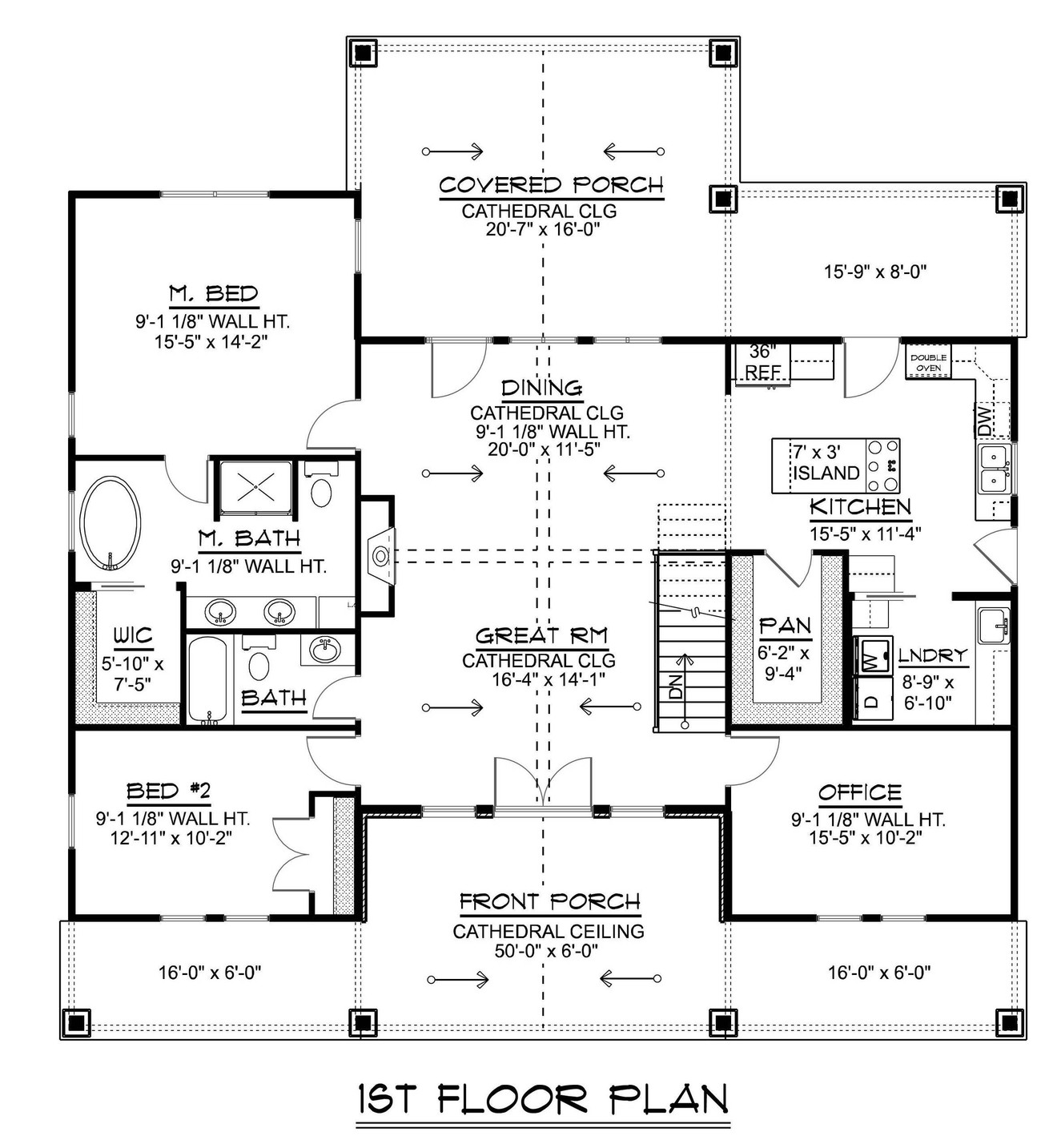 Ranch House Plan - 75228 - Optional Floor Plan