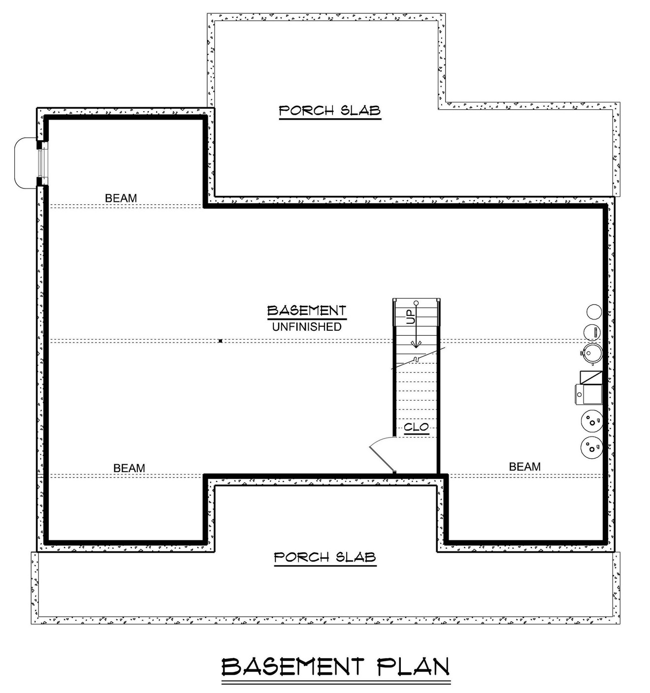 Ranch House Plan - 75228 - Basement Floor Plan