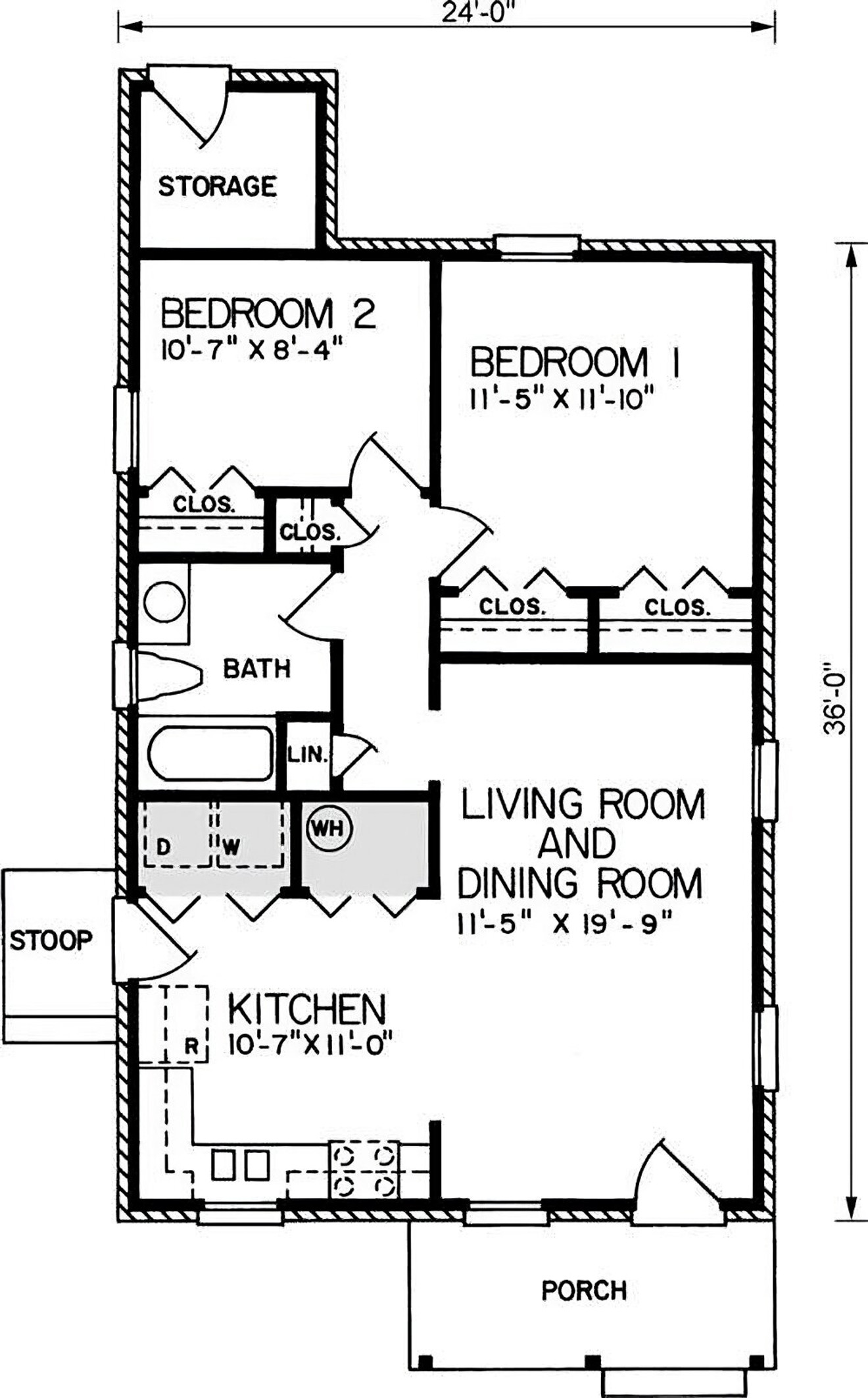 Traditional House Plan - Fenner 7 48241 - 1st Floor Plan