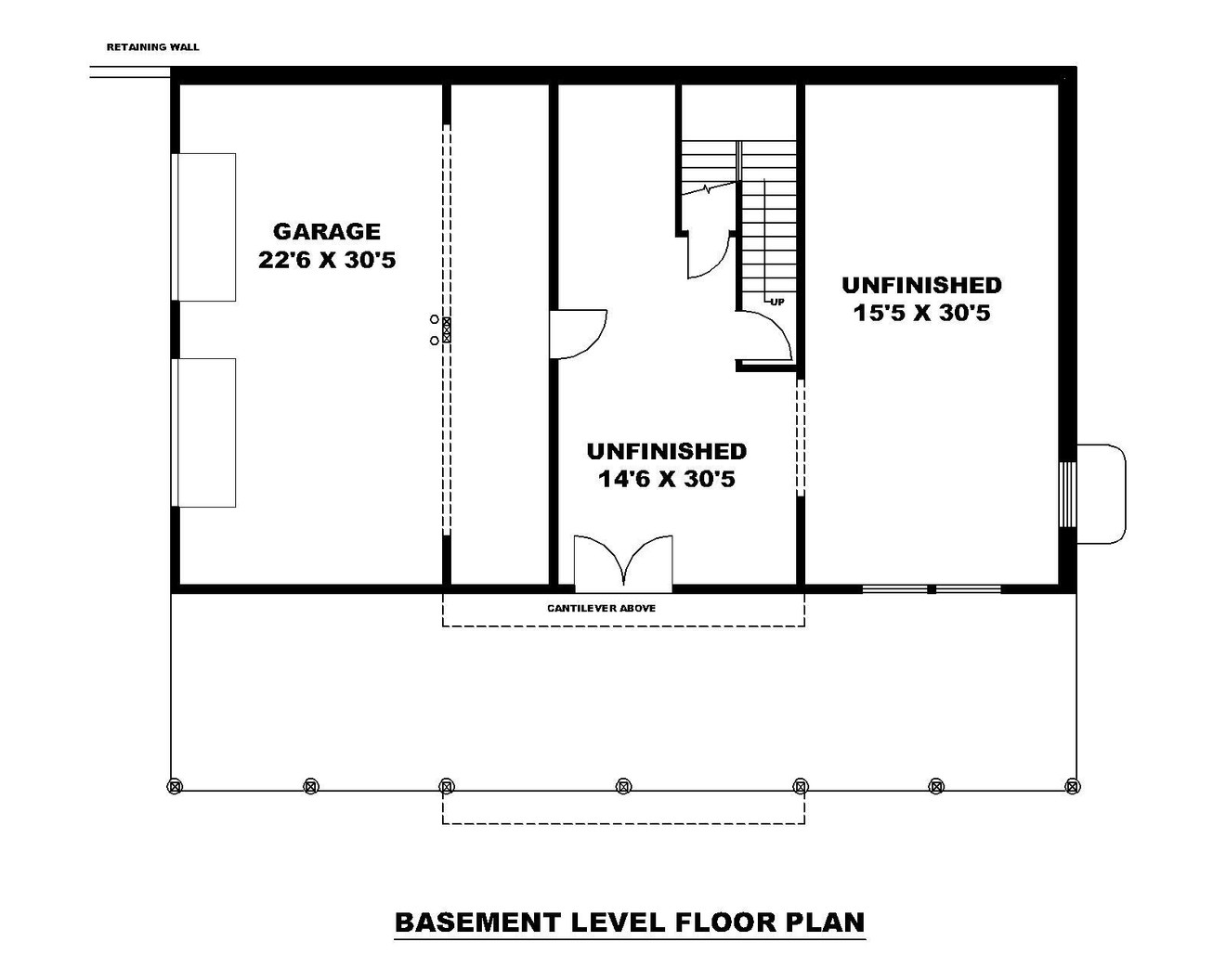 Mountain Rustic House Plan - 70876 - Basement Floor Plan