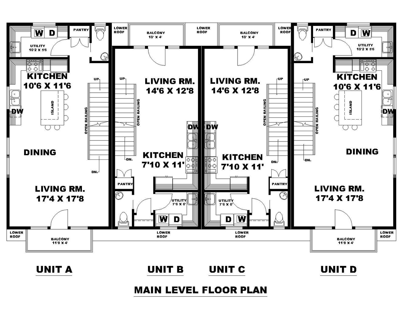 Traditional House Plan - 80044 - 1st Floor Plan