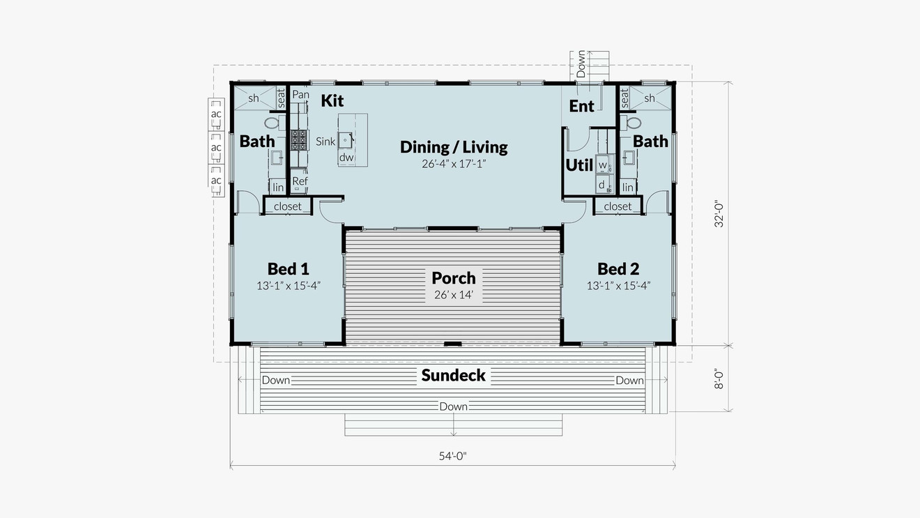 Contemporary House Plan - Okeechobee 96491 - 1st Floor Plan