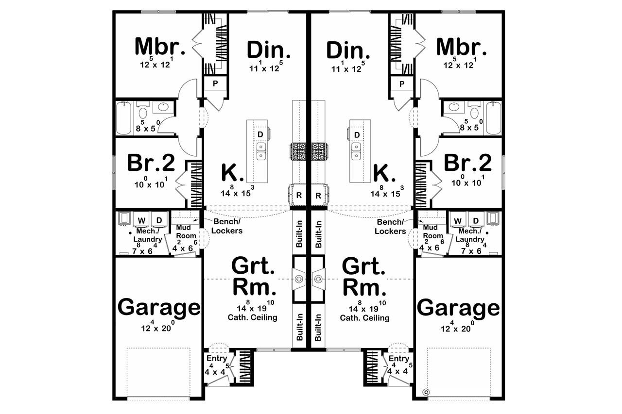 Cottage House Plan - Wheatland 33308 - 1st Floor Plan