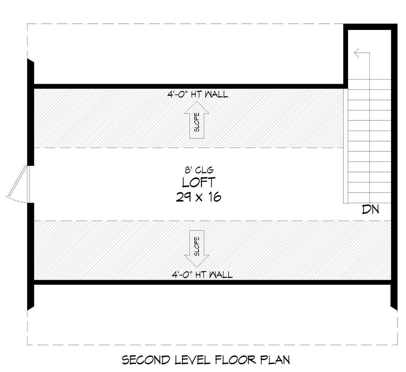 Country House Plan - Highland Barn 50791 - 2nd Floor Plan