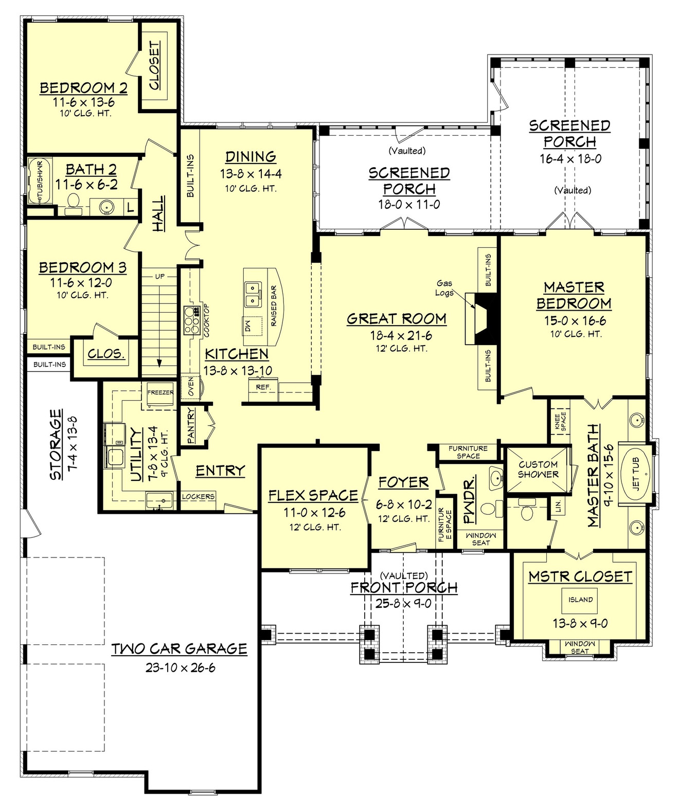 Craftsman House Plan - Keystone 18738 - 1st Floor Plan