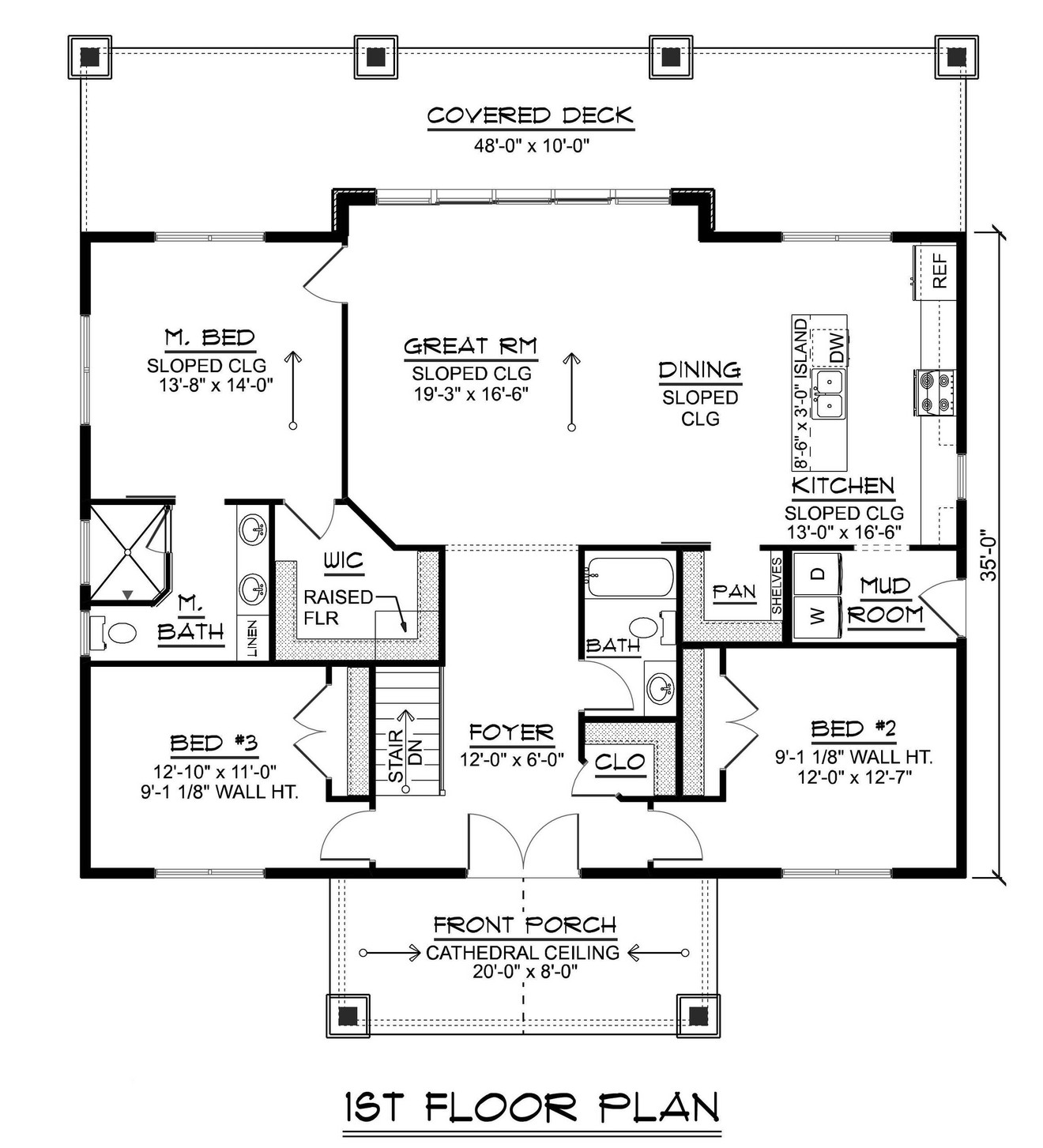 Modern House Plan - 54720 - Optional Floor Plan
