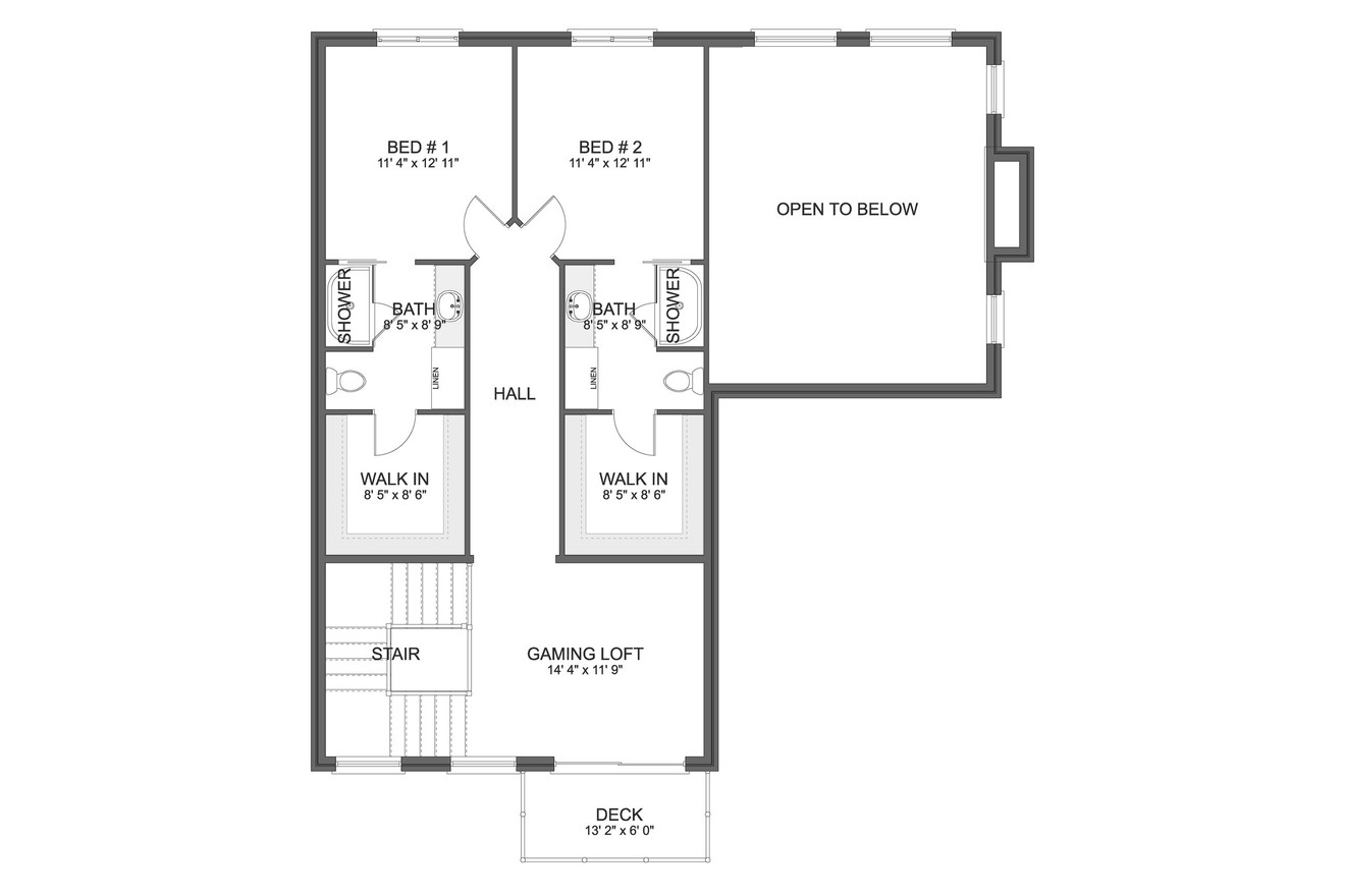 Colonial House Plan - Belle Isle 77616 - 2nd Floor Plan