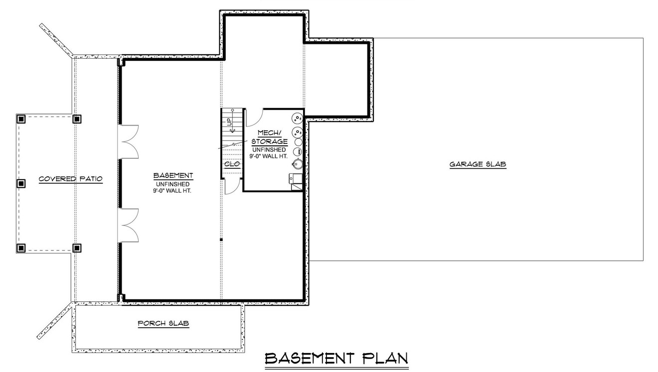Country House Plan - 34558 - Basement Floor Plan