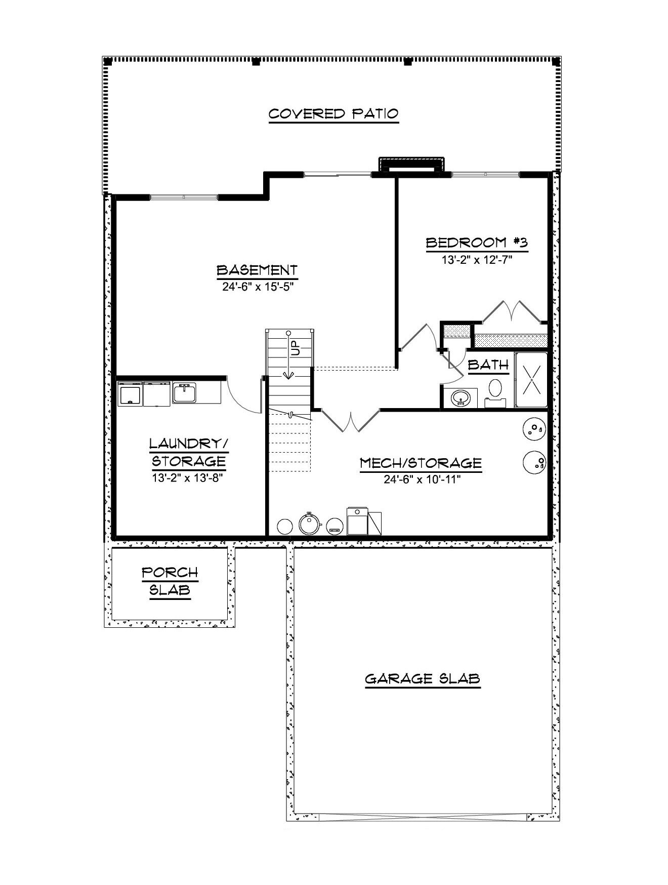 Modern House Plan - 16412 - Basement Floor Plan