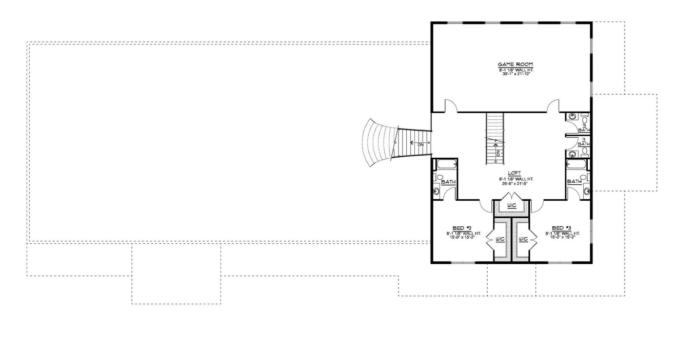 Traditional House Plan - 30314 - 2nd Floor Plan