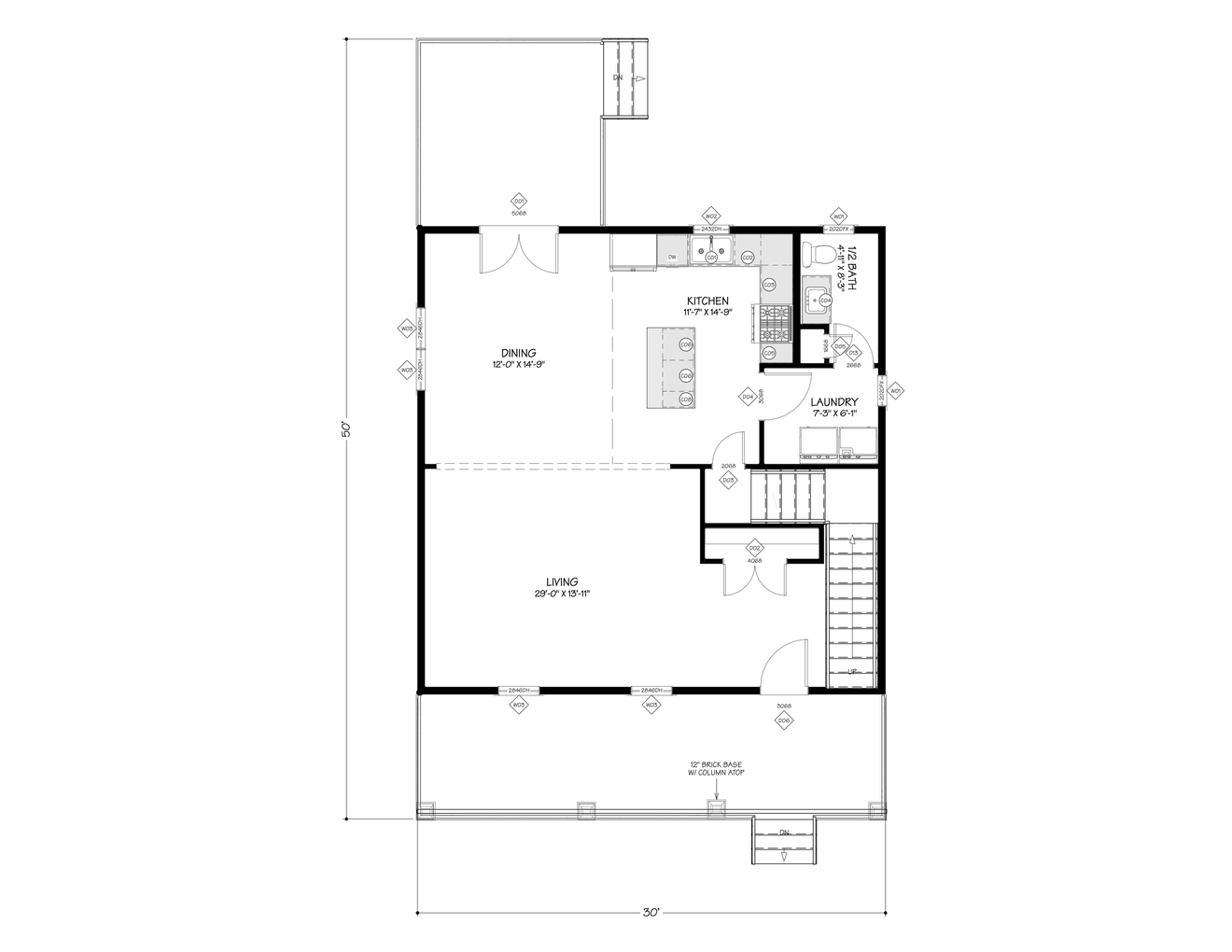 Country House Plan - The Linden Tree 71614 - 1st Floor Plan