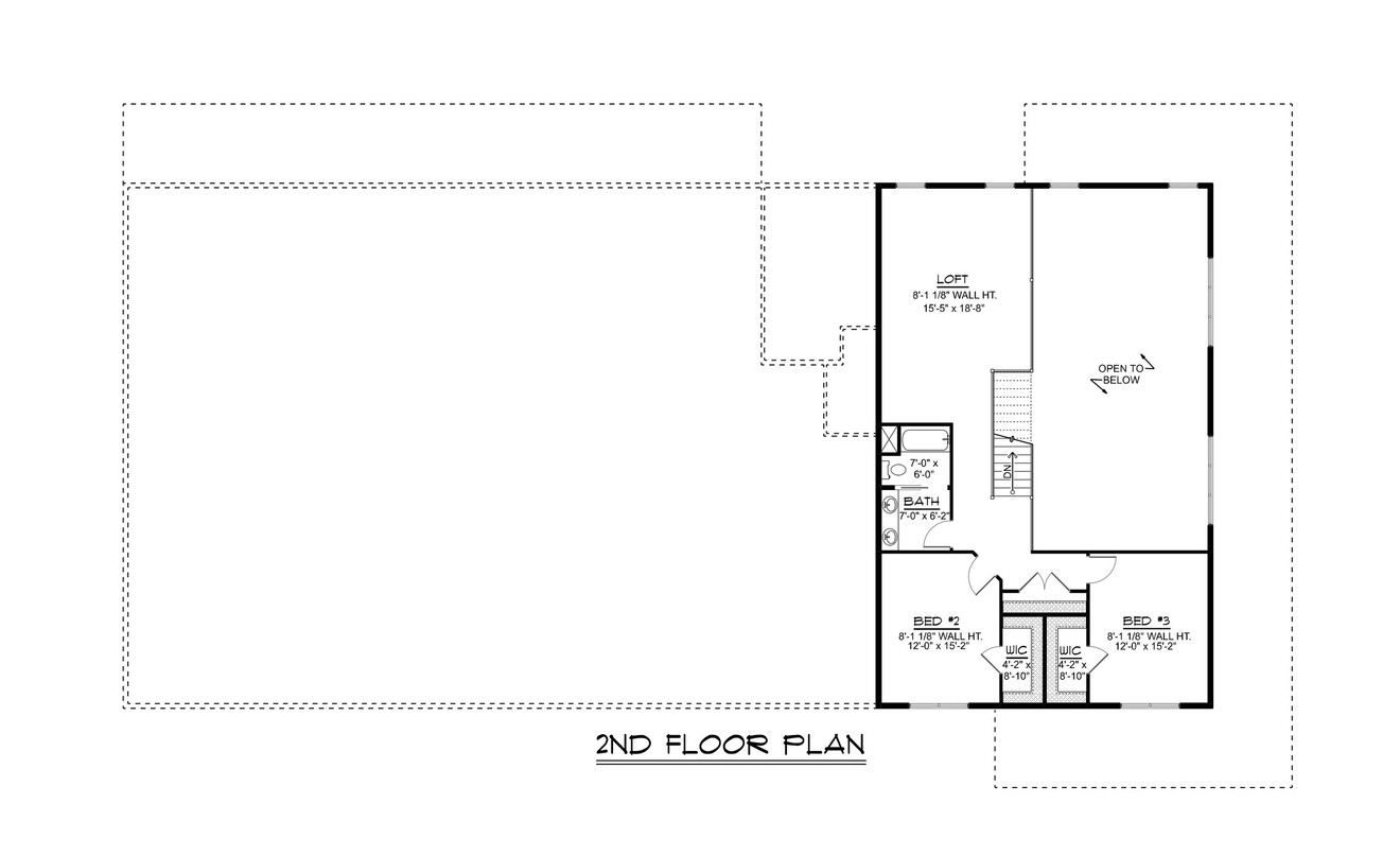 Secondary Image - Country House Plan - 70372 - 2nd Floor Plan
