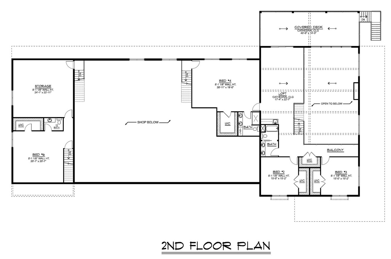 Farmhouse House Plan - 95308 - 2nd Floor Plan