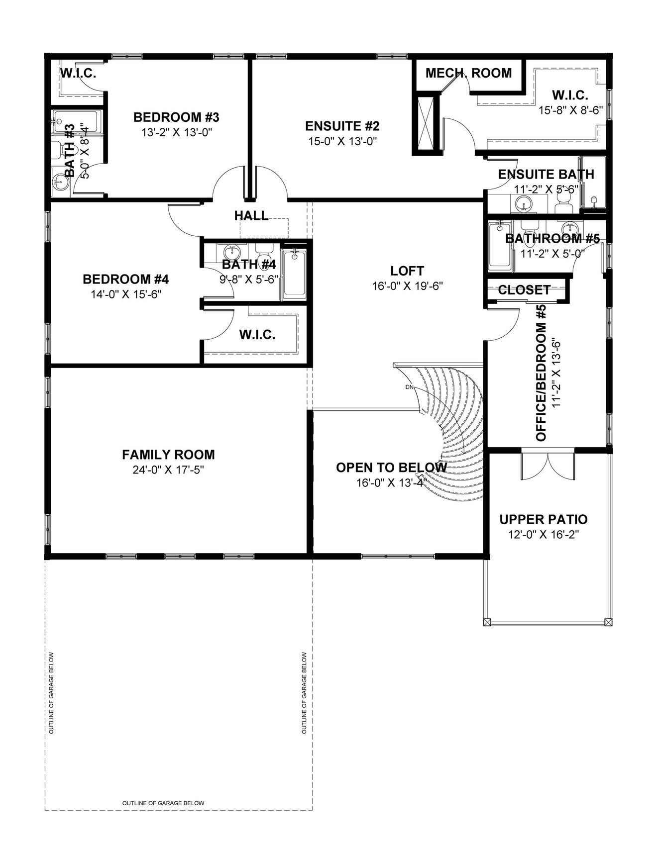 Secondary Image - Contemporary House Plan - Thompson 22790 - 2nd Floor Plan