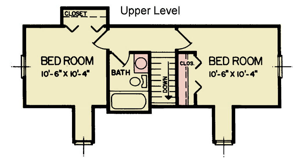 Secondary Image - Craftsman House Plan - Vestra 2 39981 - 2nd Floor Plan