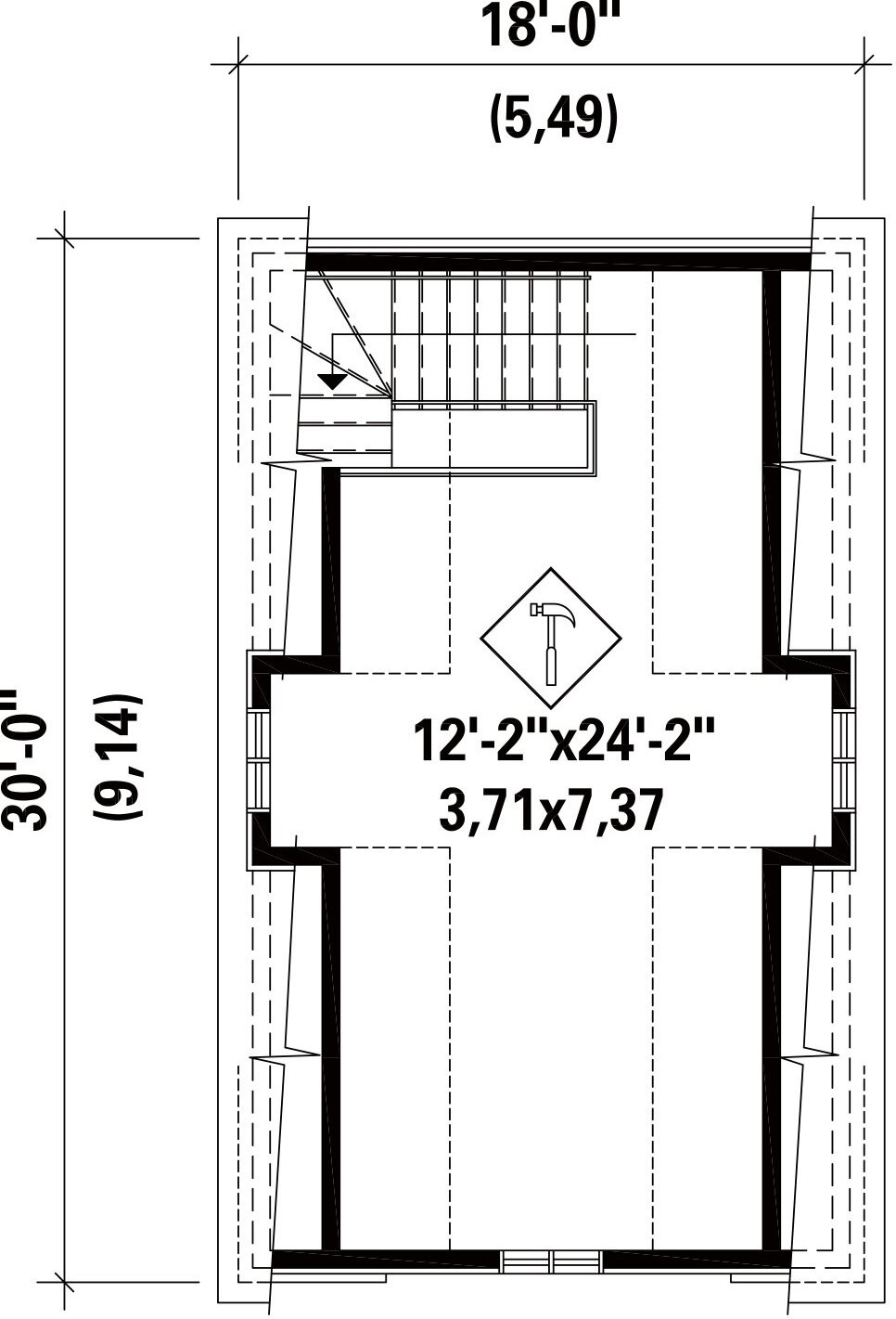 Secondary Image - Cape Cod House Plan - 46916 - 2nd Floor Plan
