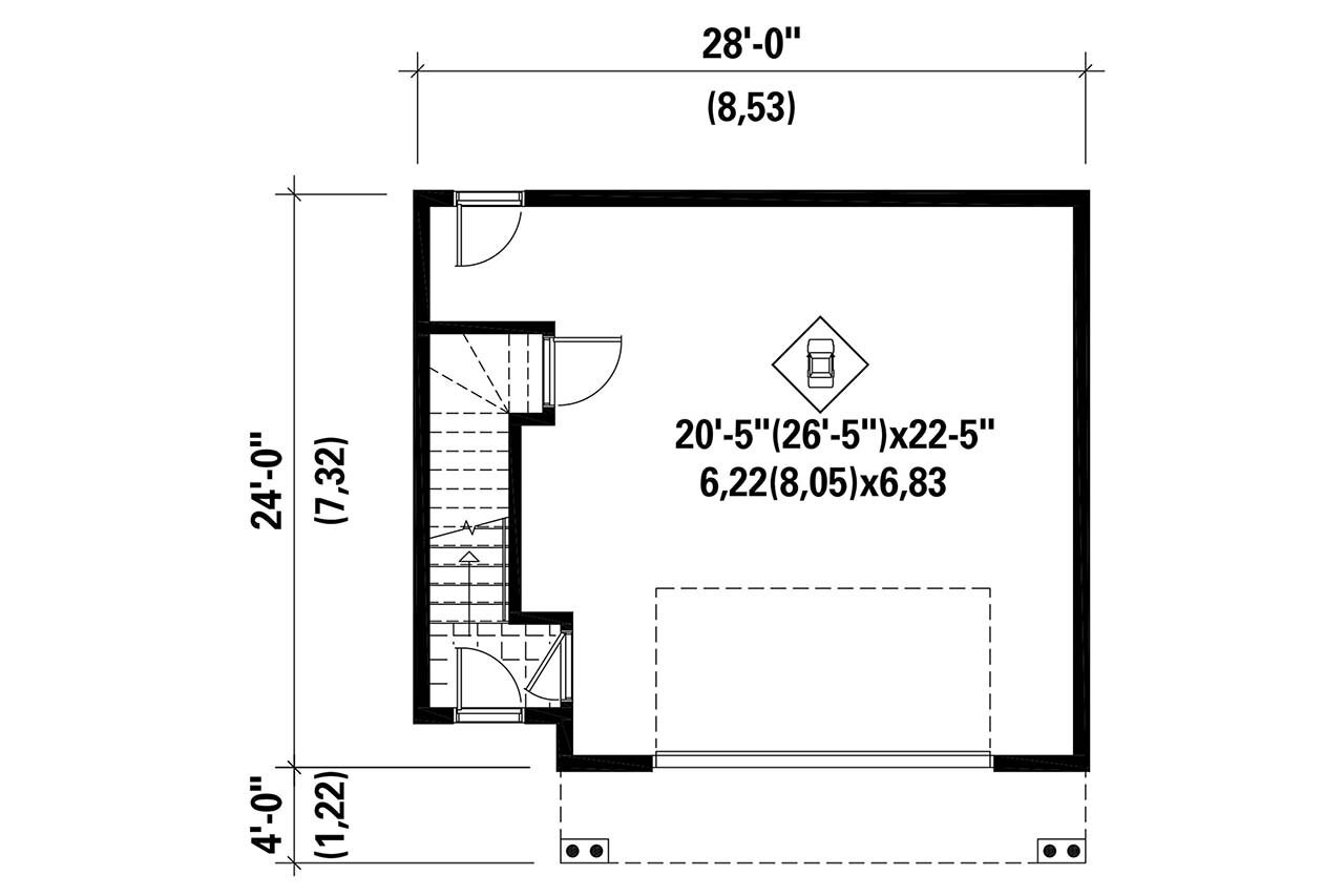 Craftsman House Plan - 53474 - 1st Floor Plan