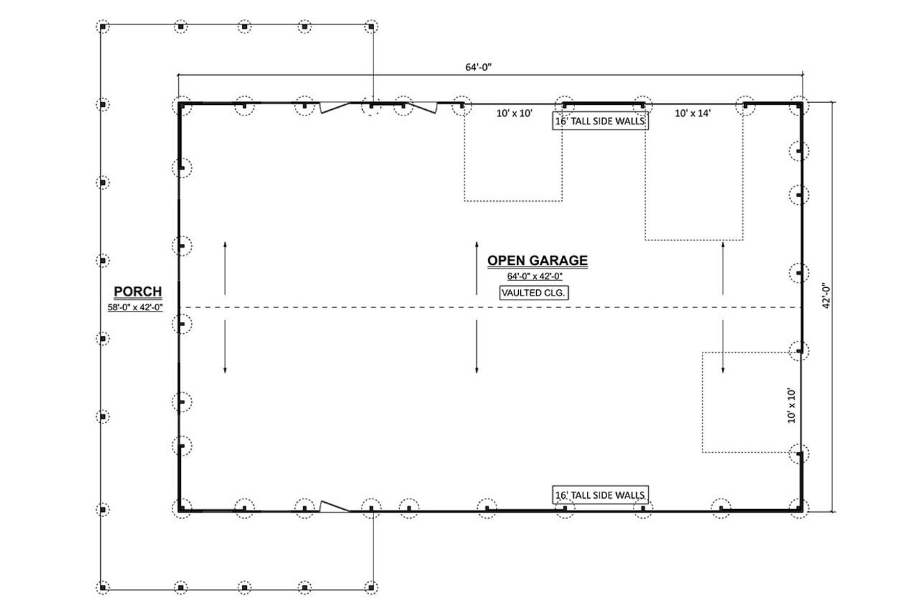 Country House Plan - 40564 - 1st Floor Plan