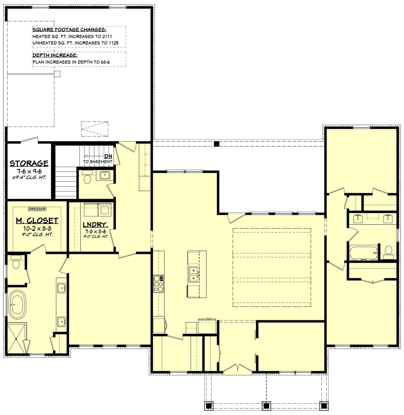 Craftsman House Plan - Rose Hill 78523 - Optional Floor Plan