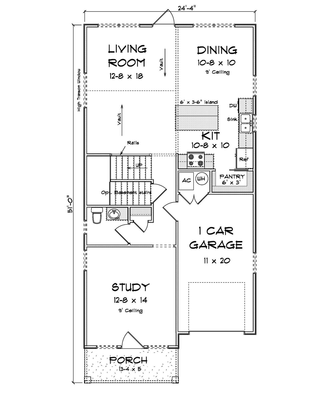 Cottage House Plan - 73125 - 1st Floor Plan