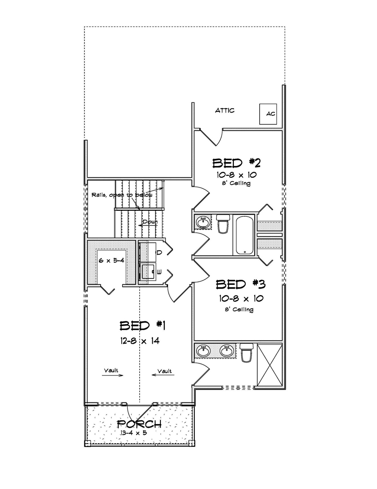 Cottage House Plan - 73125 - 2nd Floor Plan