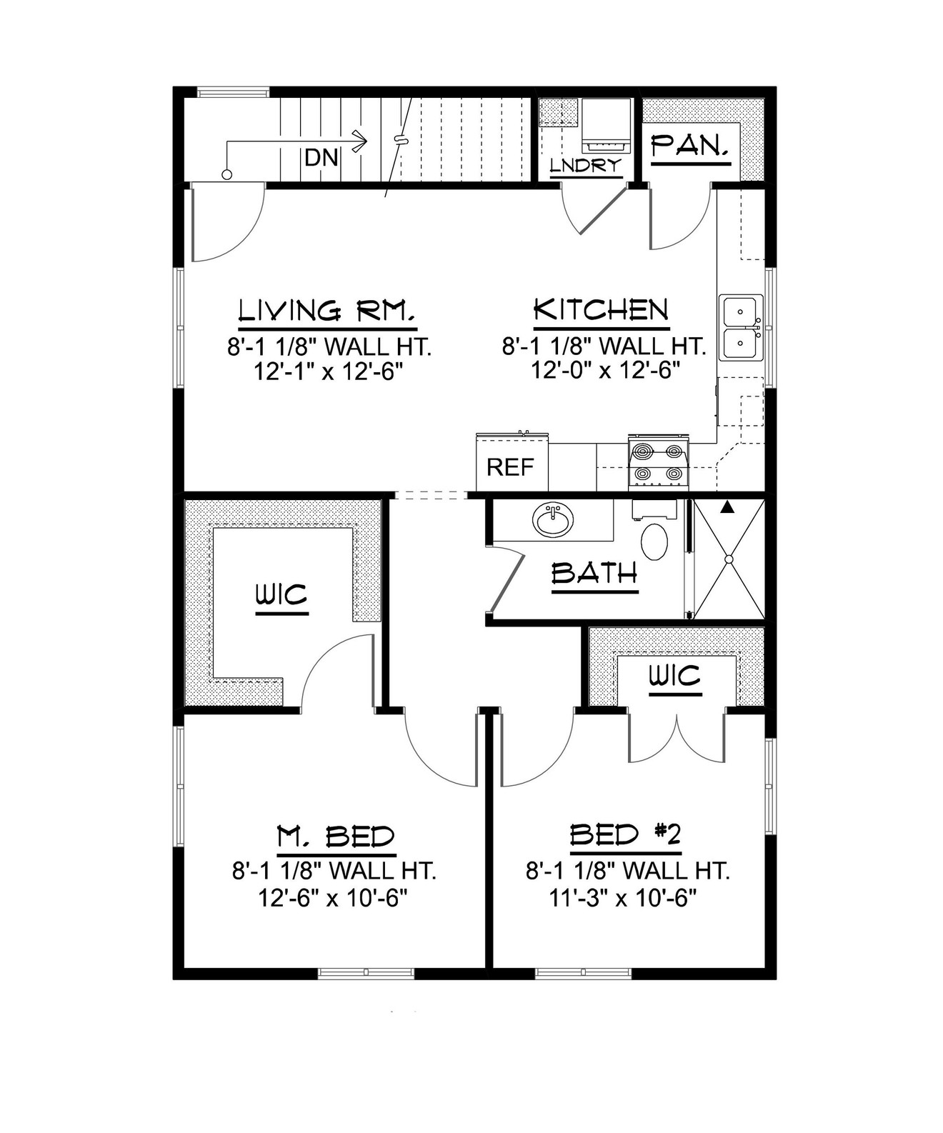 Secondary Image - Modern House Plan - 64722 - 2nd Floor Plan