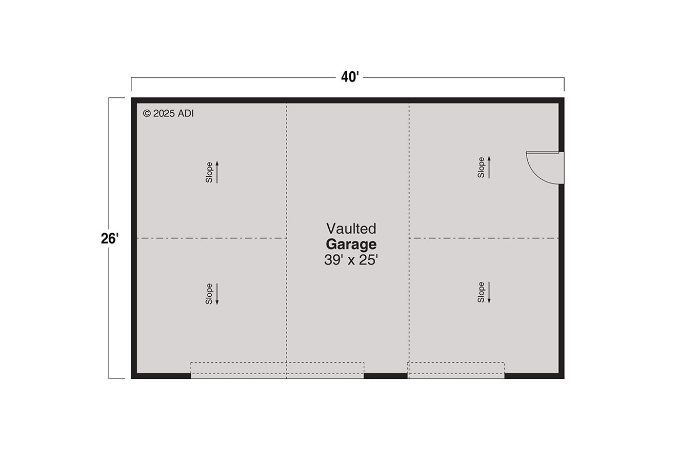 Traditional House Plan - Garage 71811 - 1st Floor Plan