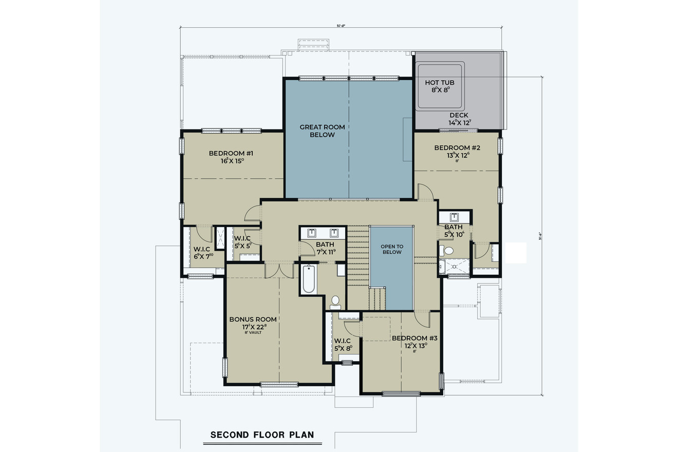 Secondary Image - Farmhouse House Plan - 18558 - 2nd Floor Plan