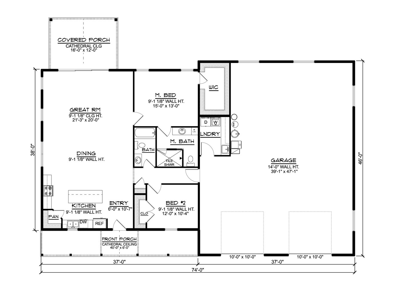 Farmhouse House Plan - 91077 - 1st Floor Plan