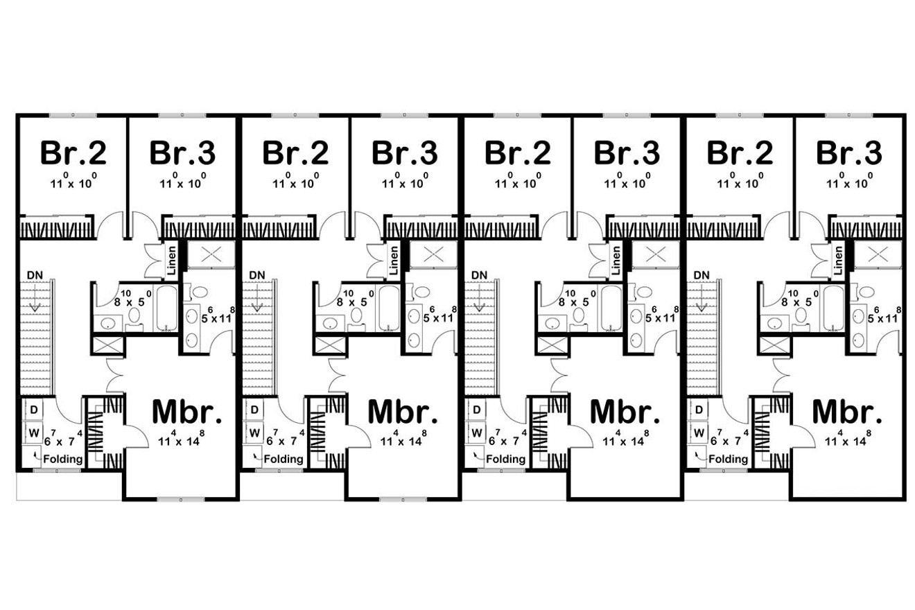 Secondary Image - Farmhouse House Plan - Buttonwood 69615 - 2nd Floor Plan