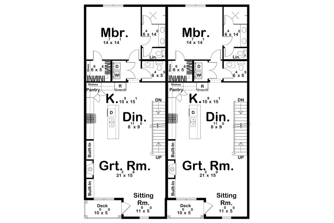 Mediterranean House Plan - Boucher 66280 - 2nd Floor Plan