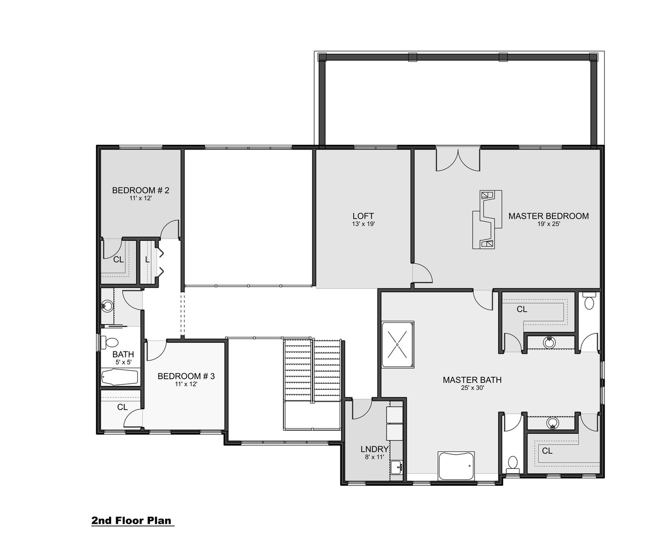 Craftsman House Plan - Elmont 53188 - 2nd Floor Plan