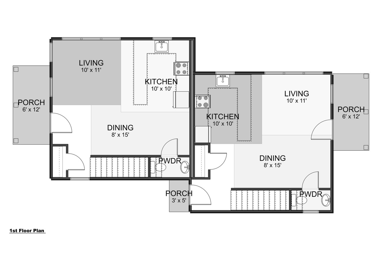 Farmhouse House Plan - Centereach 28937 - 1st Floor Plan