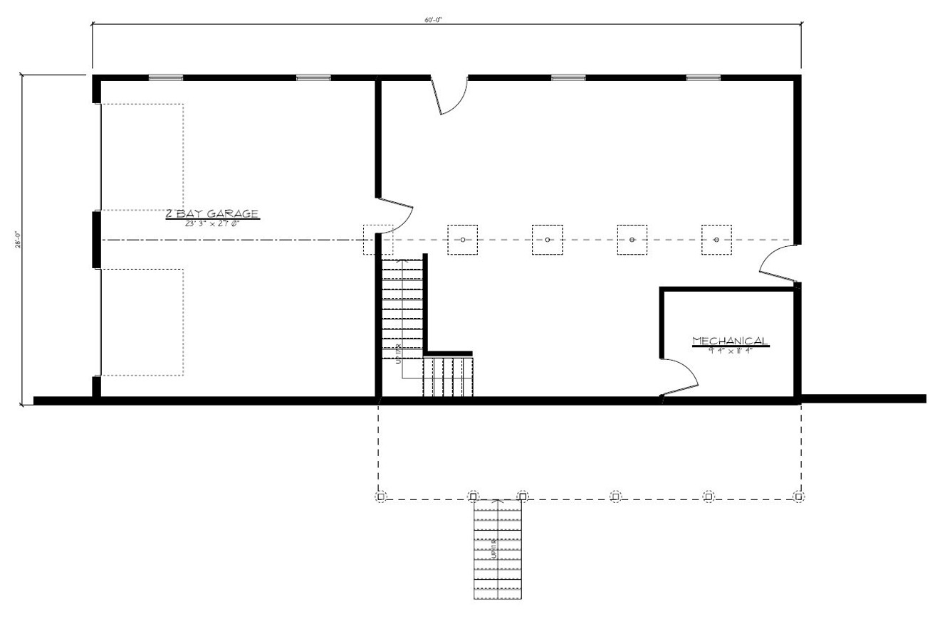 Ranch House Plan - Wellington 86812 - Basement Floor Plan