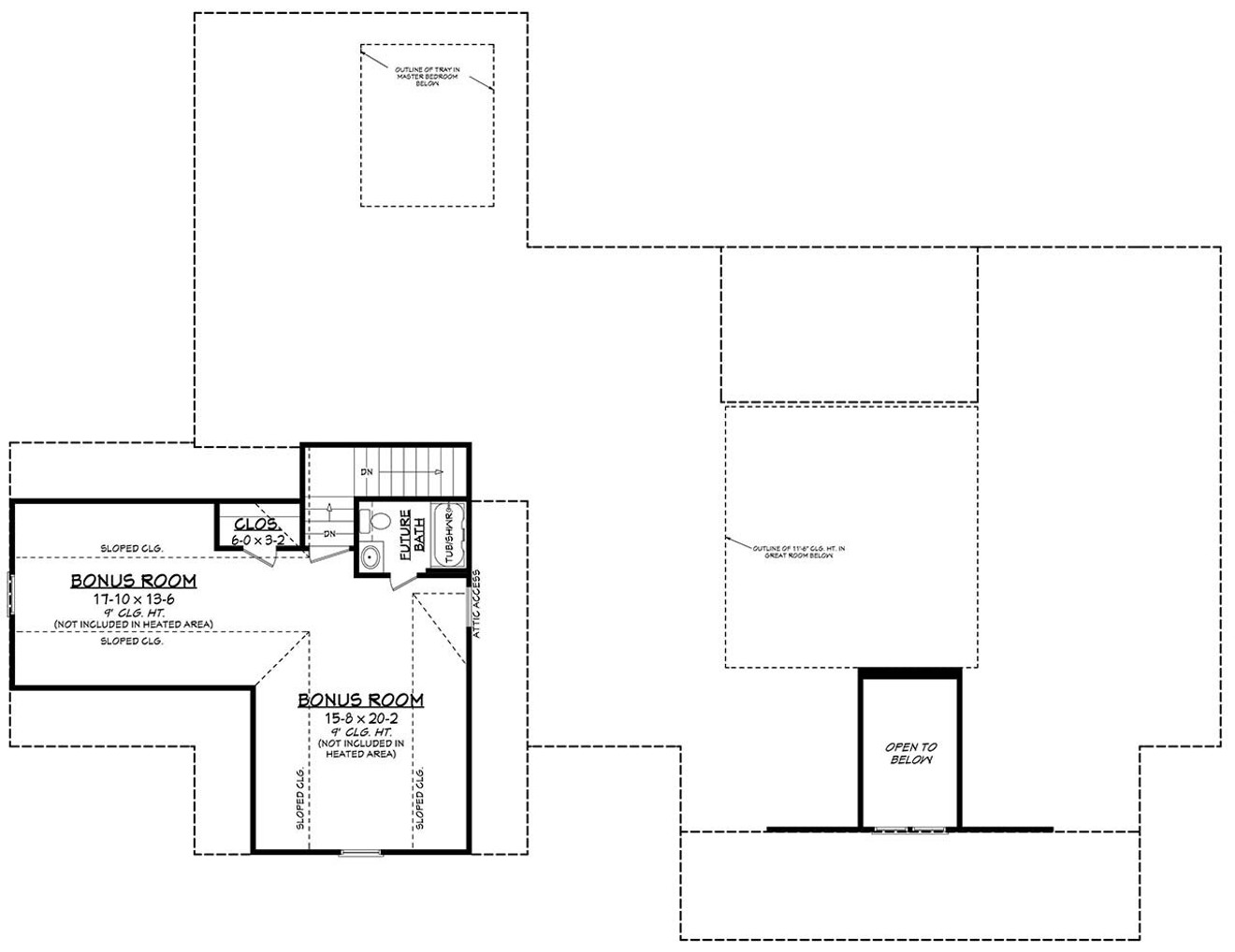 Secondary Image - Farmhouse House Plan - Lakeside 86674 - 2nd Floor Plan