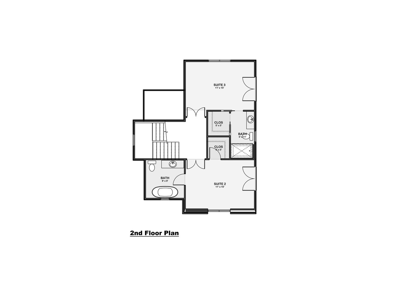 Traditional House Plan - Oakdale 25633 - 2nd Floor Plan