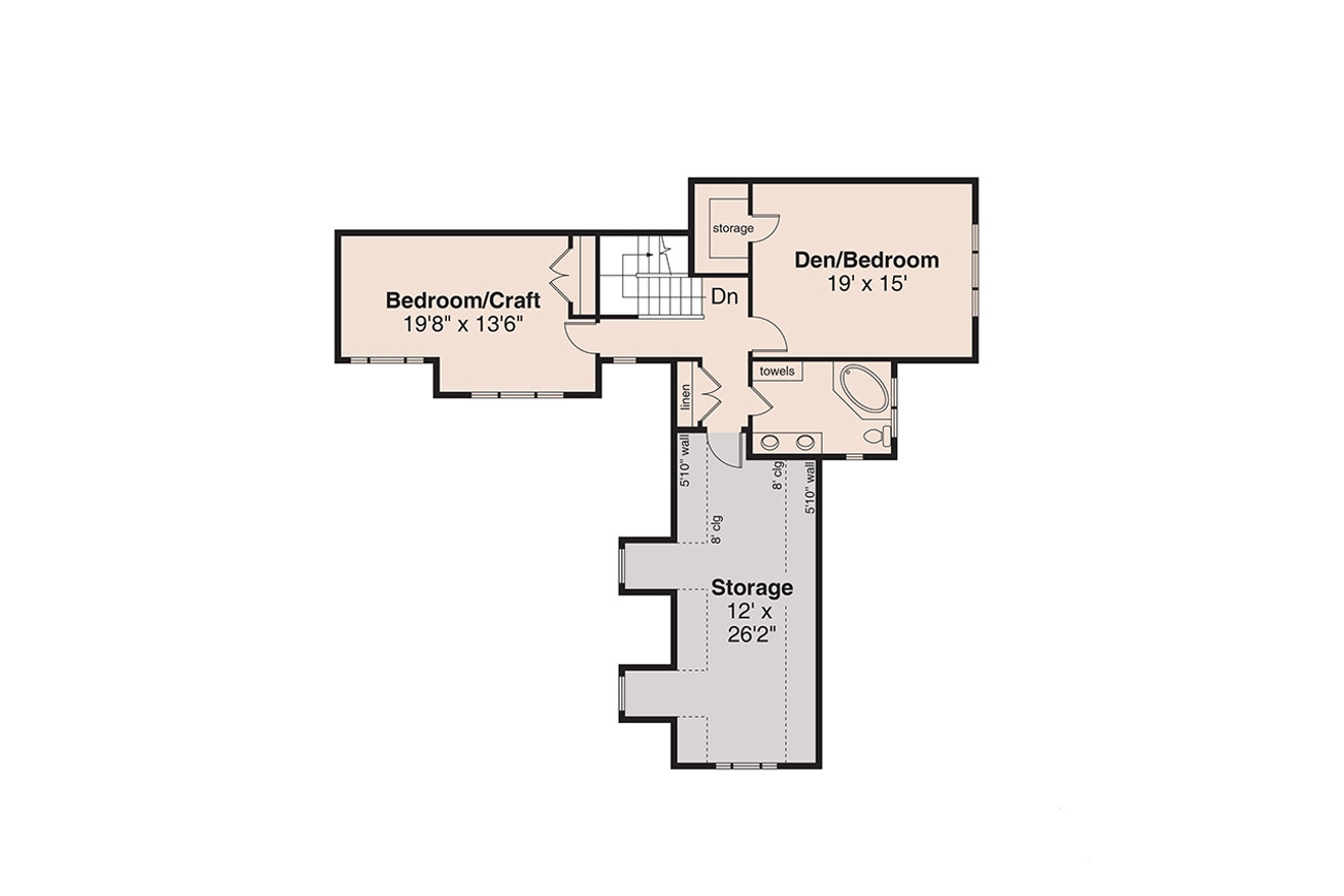 Secondary Image - Traditional House Plan - Kittredge 56145 - 2nd Floor Plan