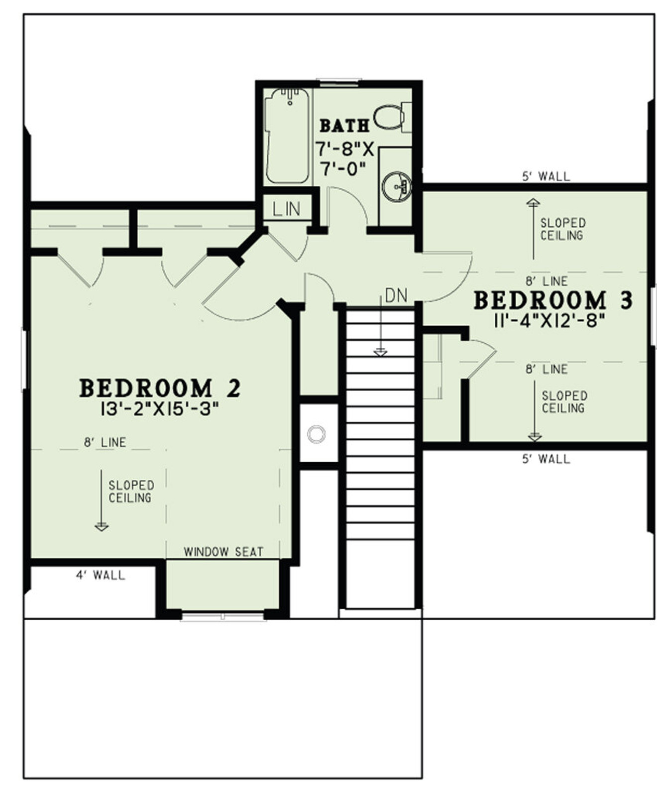 Secondary Image - Country House Plan - Riverbend 32909 - 2nd Floor Plan