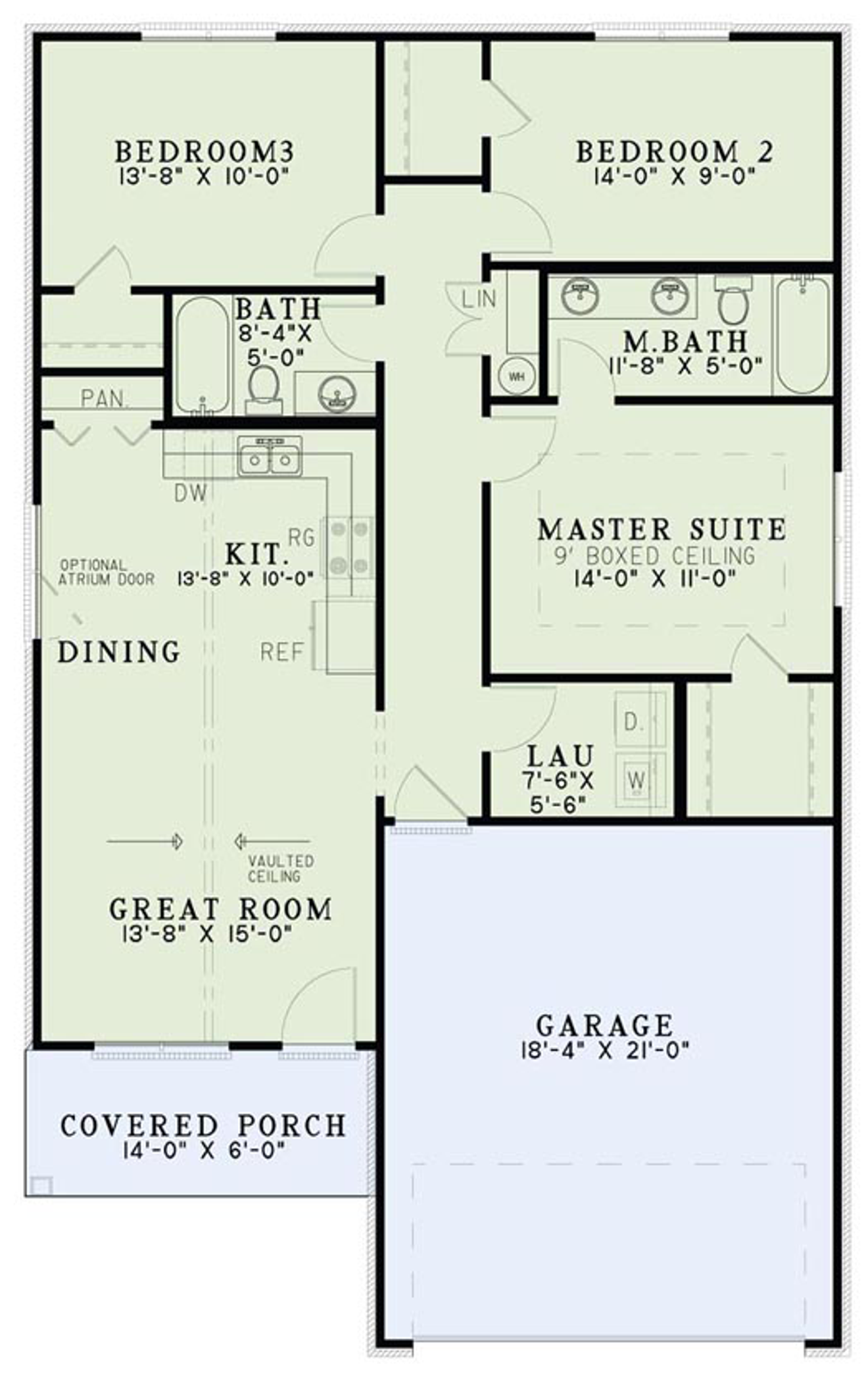 Traditional House Plan - Cameron Lake 47659 - 1st Floor Plan